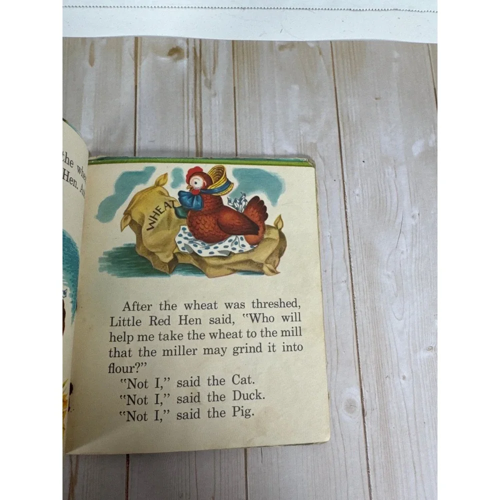 Whitman Tell-A-Tale Lot 4 HC Three Bears Pigs Red Hen Hood Vintage